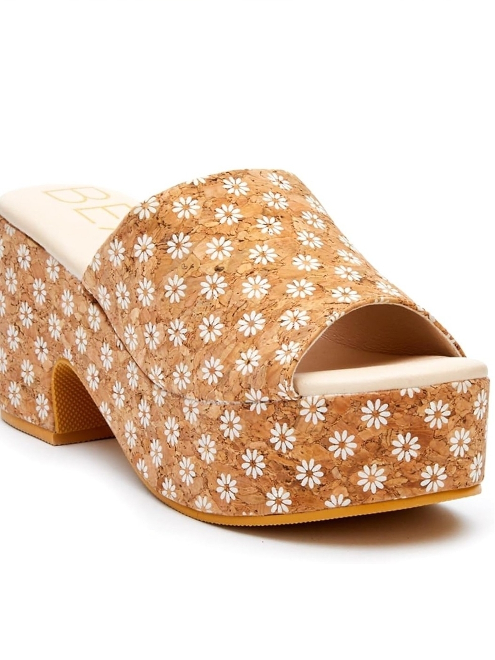 BEACH by Matisse Womens Terry Floral Platform Clog Dress Sandals Size 9 Heel 3"